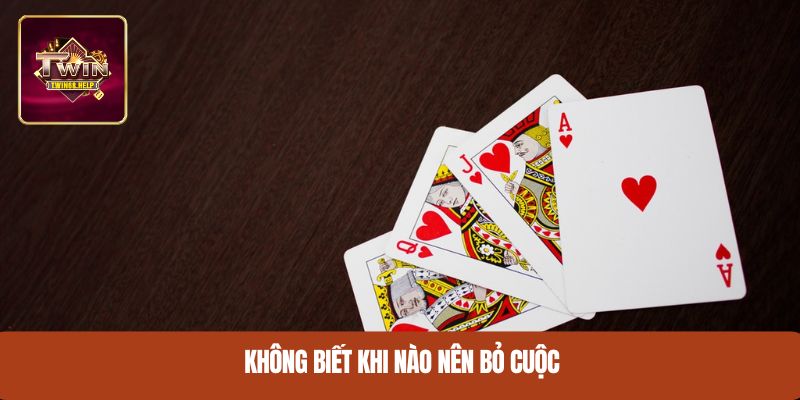 Không biết khi nào nên bỏ cuộc