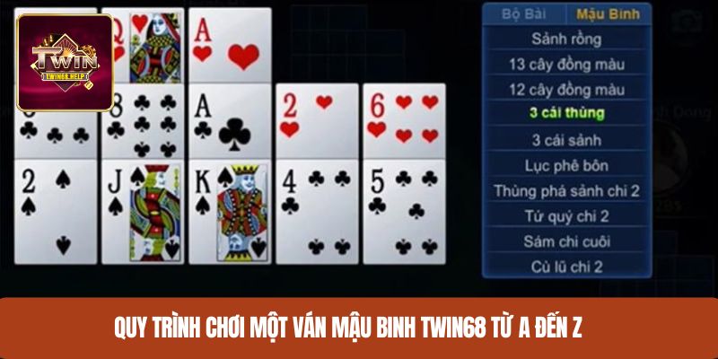 Quy trình chơi một ván mậu binh TWIN68 từ A đến Z