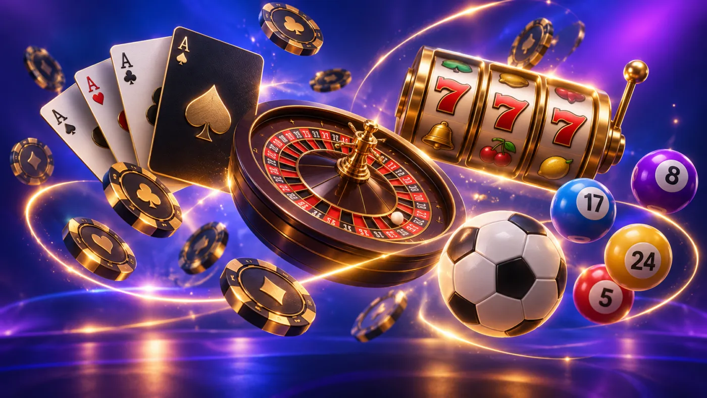 Các nhóm trò chơi thể thao, casino, nổ hũ và xổ số